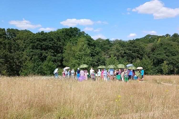 Picture of funeral at Alne Wood Park